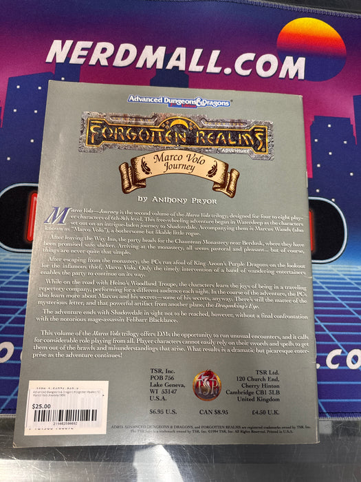 Advanced Dungeons & Dragons Forgotten Realms SC Marco Volo Journey 9450