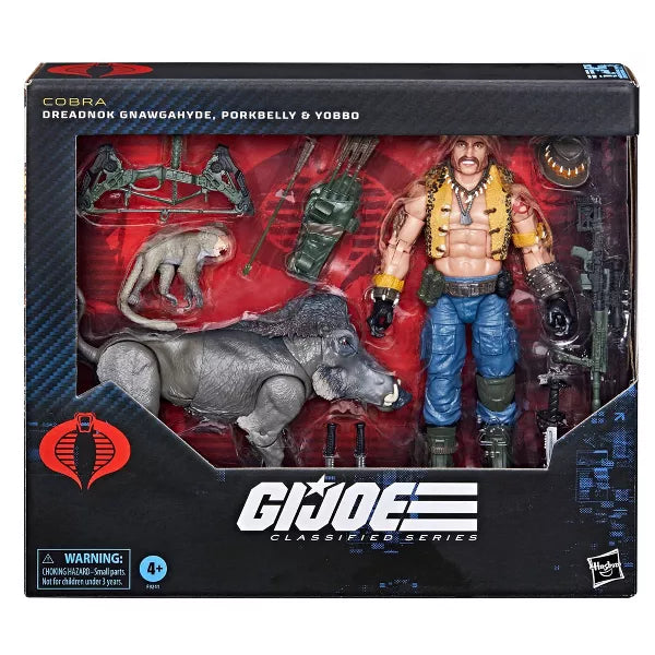 GI Joe Classified Series Dreadnok Gnawgahyde and pets Porkbelly & Yobbo 6-Inch Action Figure