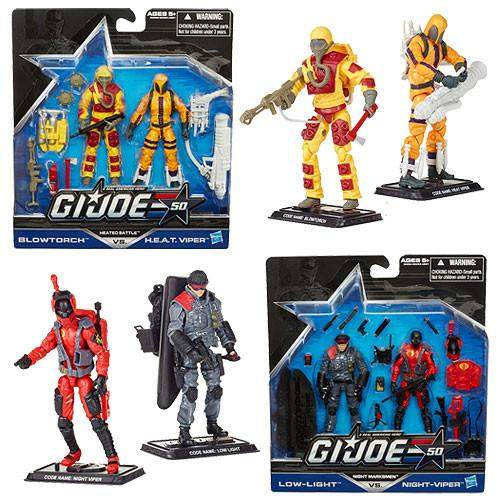 G.I. Joe 50th Anniversary Action Figures 2-Packs Wave 1-Night Marksmen - Low-Light vs. Night-Viper