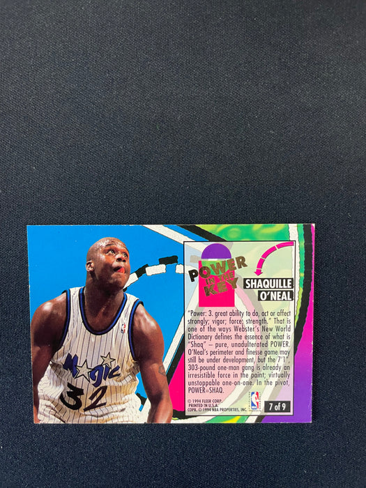 1993-94 Ultra Power In The Key #7 Shaquille O'Neal
