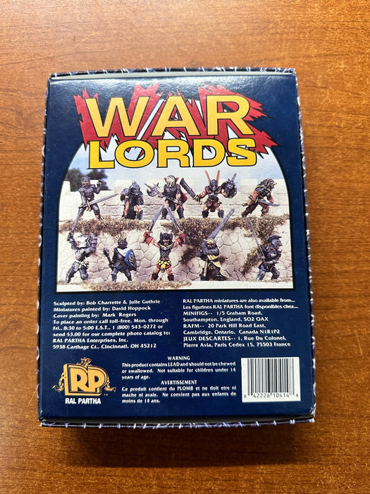 War Lords RPG miniature set complete unpainted in box