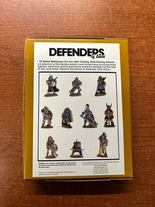 Defenders of Law RPG miniature set complete unpainted in box
