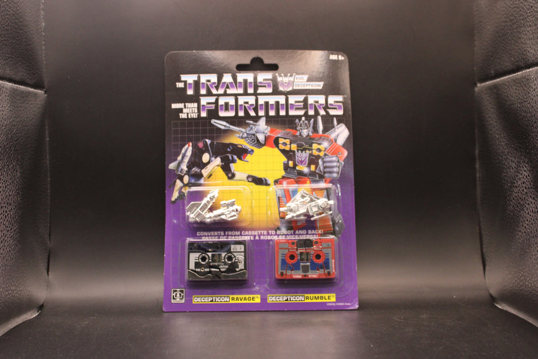 Transformers G1 Ravage and Rumble (Reissue)