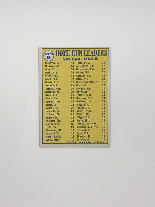 McCovey/Aaron/May (Topps 1970) #61