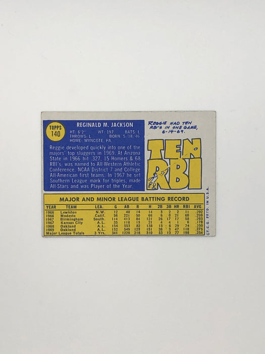 Reggie Jackson (Topps 1970) #140