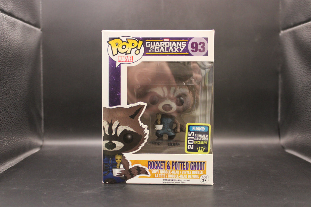 POP Marvel: Guardians of the Galaxy - Rocket & Potted Groot [2015 Summer Con Excl]