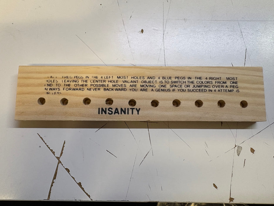 Boardgame Parts Wooden Brian Teasers