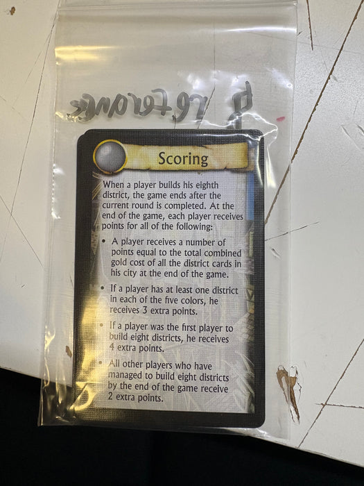 Boardgame Parts Citadels