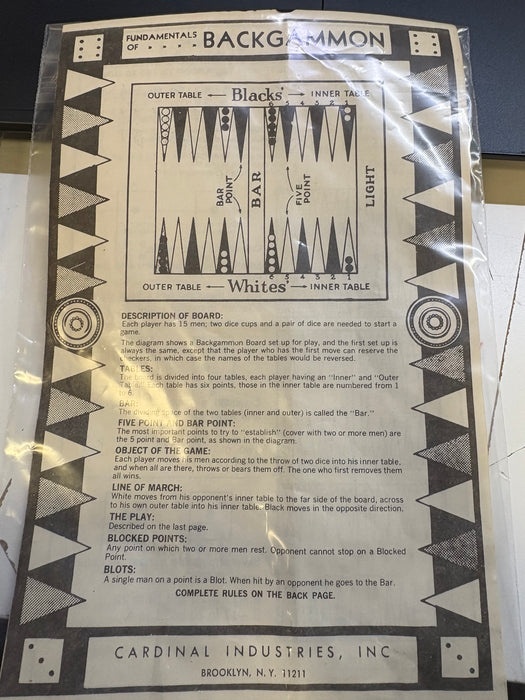 Boardgame Parts Backgammon