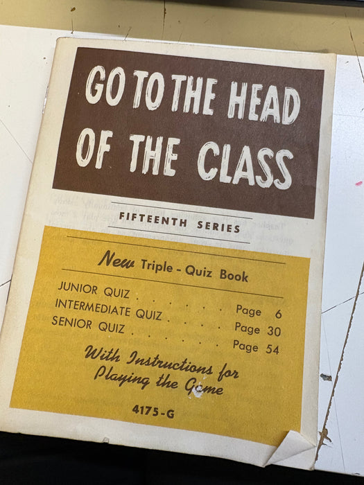 Boardgame Parts Go to the Head of Class