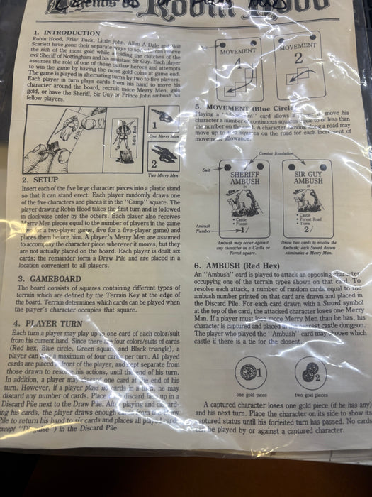 Boardgame Parts Legends of Robbin Hood