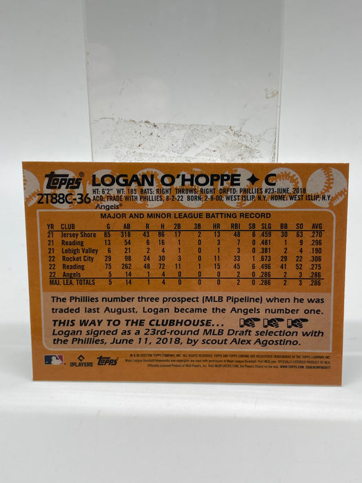 2023 Topps '88 Topps Silver Pack Chrome Series 2 #2T88C36 Logan O'Hoppe