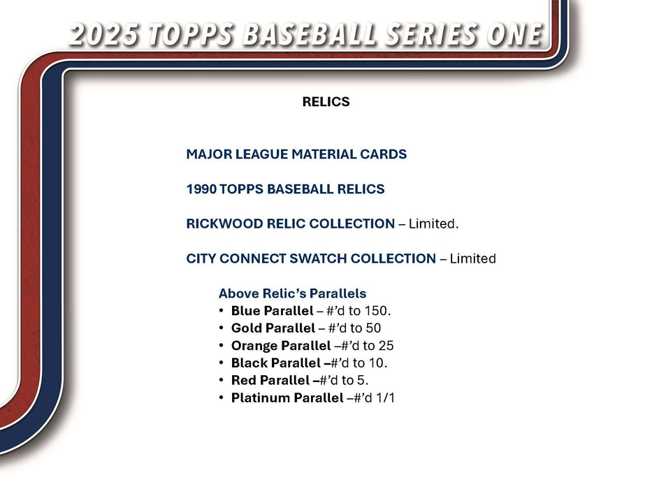 2025 Topps Baseball Series 1 (Pack)