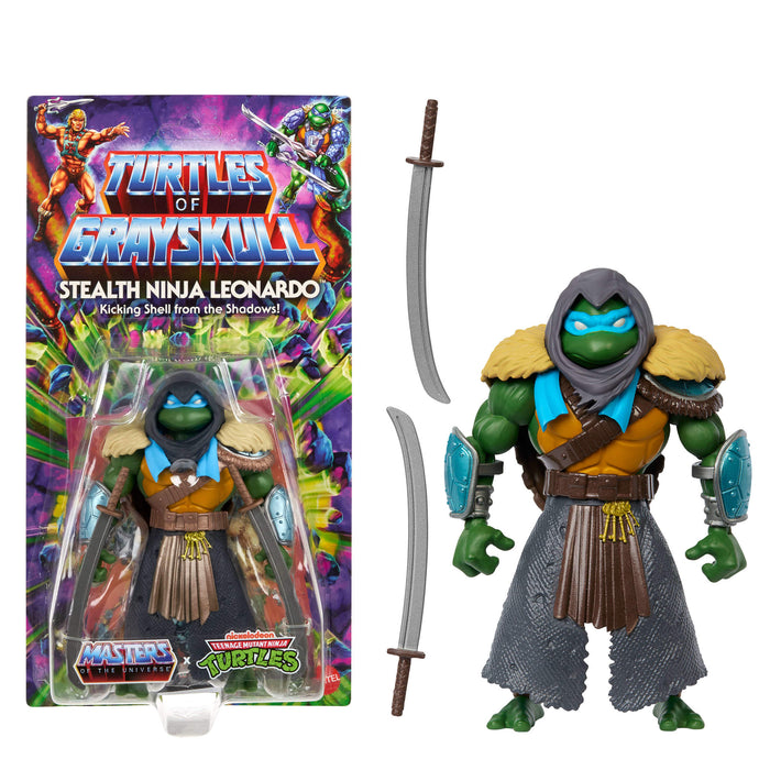 Stealth Ninja Leonardo - MOTU Origins Turtles of Grayskull Wave 4