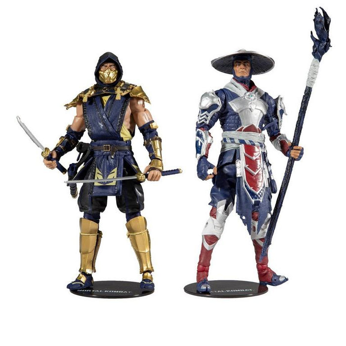 Mortal Kombat Scorpion & Raiden 7In Scale Action Figure 2 Pack