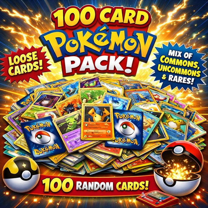 Pokémon TCG: 100 Loose English Cards