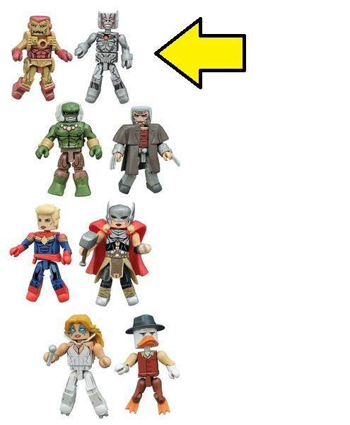 Marvel Minimates Series 64 Secret Wars -Iron Man 2020 and Ultron