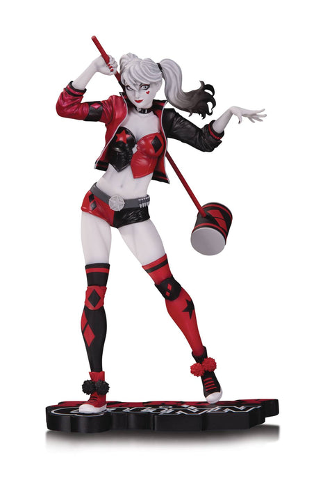 Harley Quinn Red White & Black Statue By Philip Tan