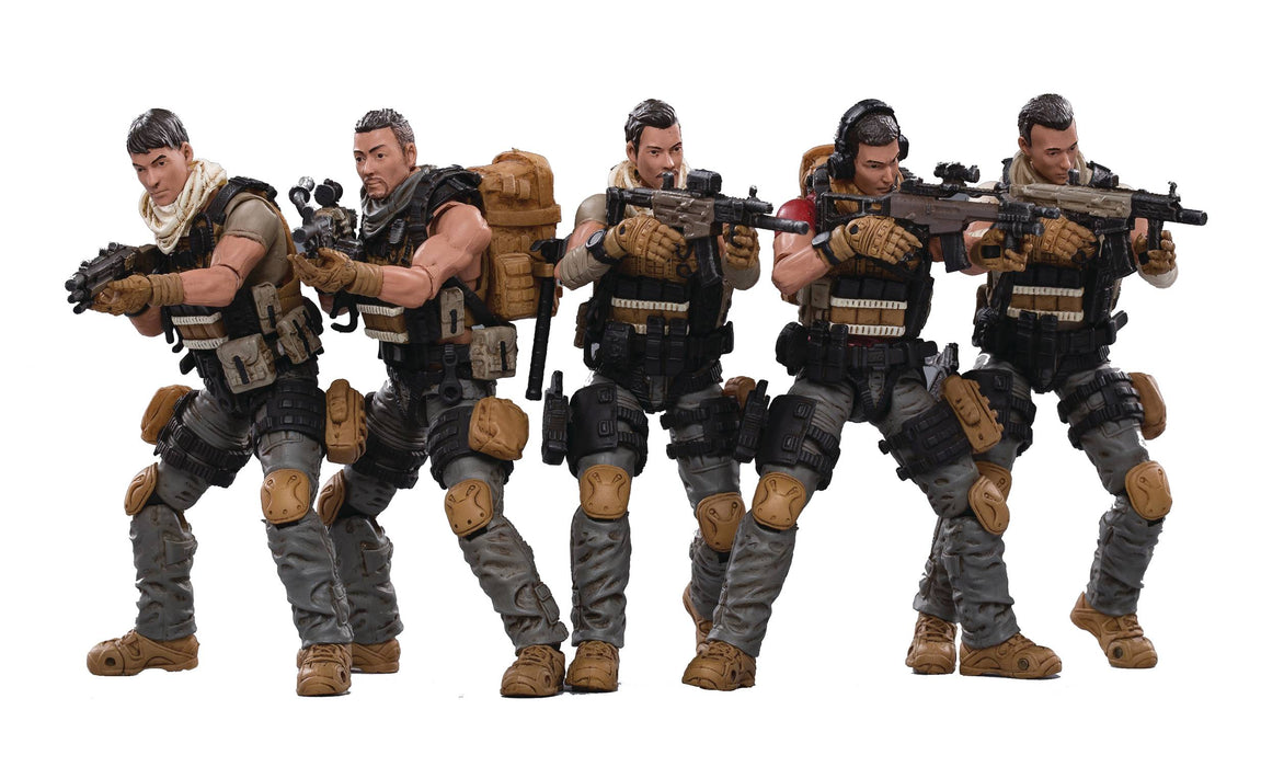 Joy Toy Pla Army Field Force 1/18 Figure 5Pk