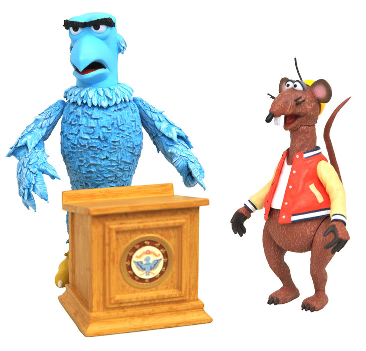 Muppets Sam The Eagle & Rizzo The Rat Dlx Fig Set