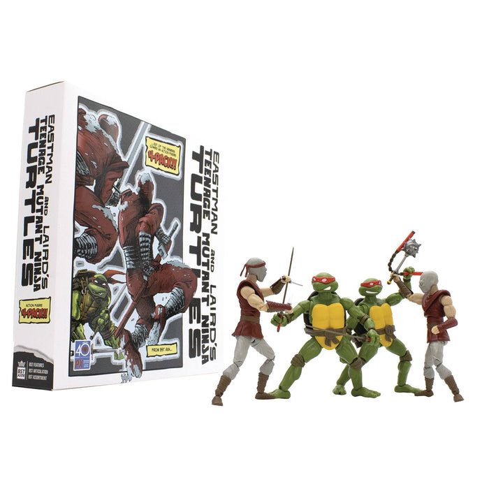 Bst Axn TMNT Classic Comic Leo and Mikey PX 4pk Box Set