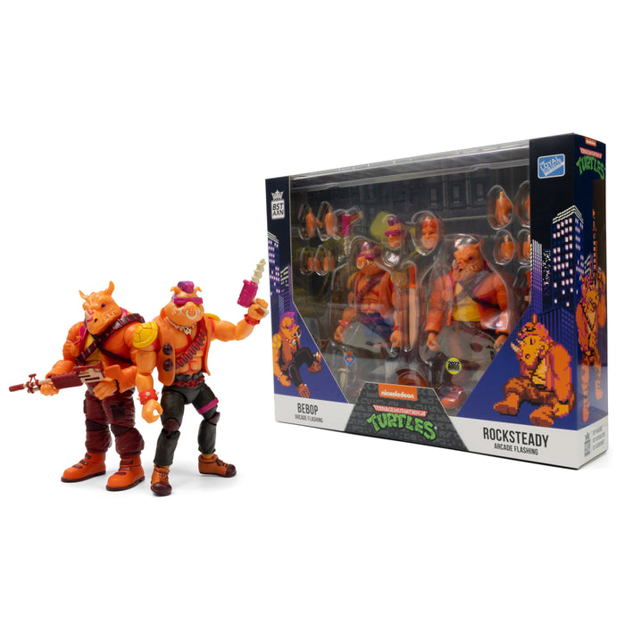 SDCC 2022  Bst Axn TMNT Arcade Bebop & Rocksteady PX 2pk