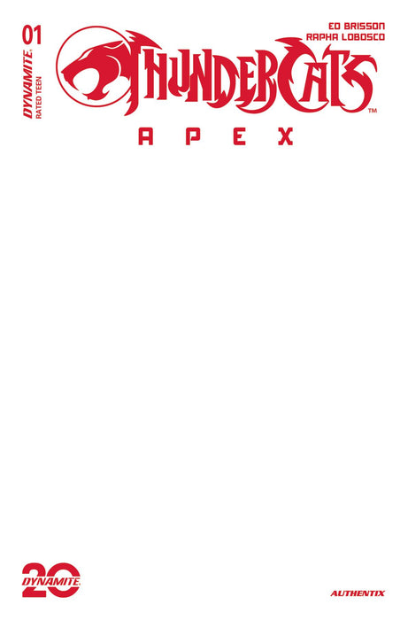 Thundercats Apex #1 Cvr H Blank Authentix