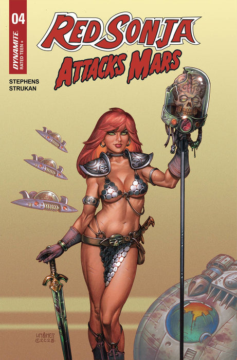 Red Sonja Attacks Mars #4 Cvr A Linsner