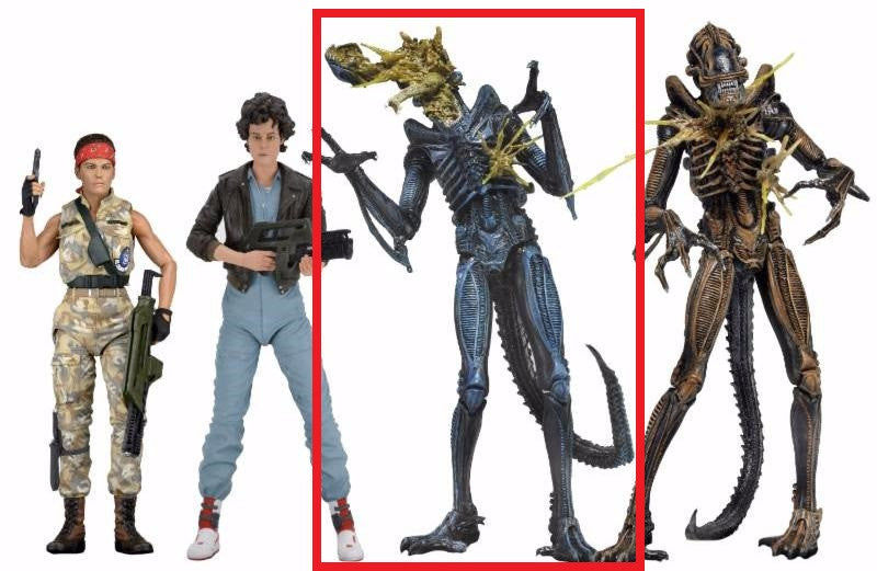 Battle Damaged Xenomorph Warrior (Blue) - Aliens 7" Scale Action Figure Series 12