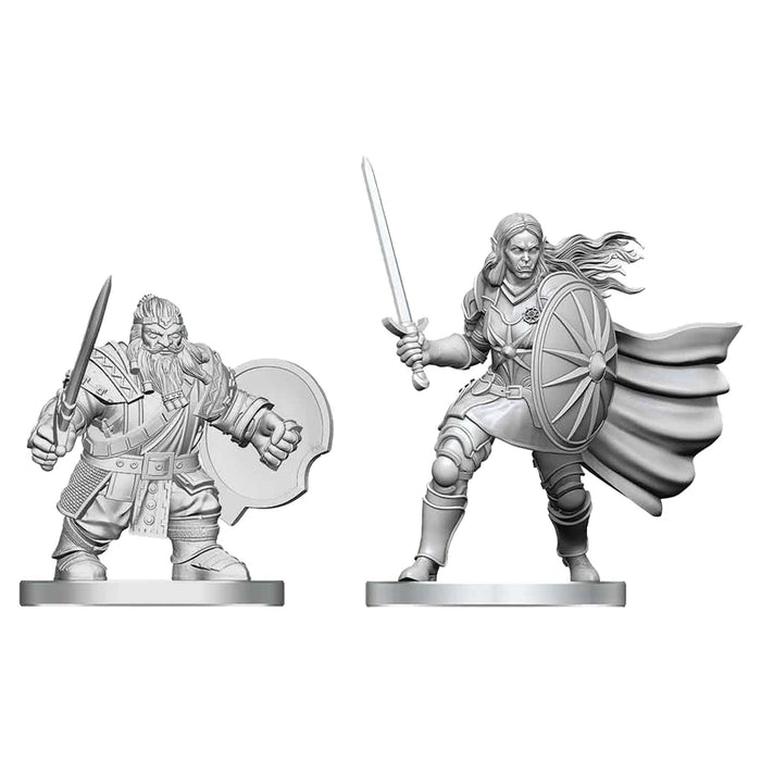 D&D: Nolzur's Marvelous Miniatures: Dwarf Fighter & Orc Paladin