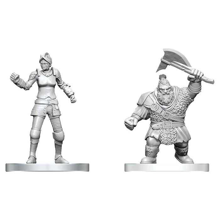 D&D: Nolzur's Marvelous Miniatures: Cultist of Bane & Dwarf Zhentilar Soldier