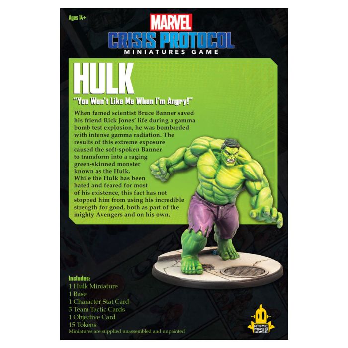 Marvel: Crisis Protocol Hulk Character Pack