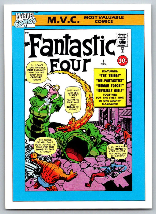 1990 Impel Marvel Universe I #124 Fantastic Four #1
