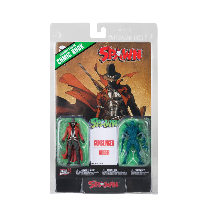 Gunslinger and Auger - Spawn Page Punchers 3-Inch Scale Action Figure 2-Pack with Comic Book