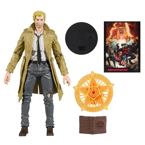 Black Adam John Constantine Page Punchers 7-Inch Scale Action Figure with Black Adam Comic Book