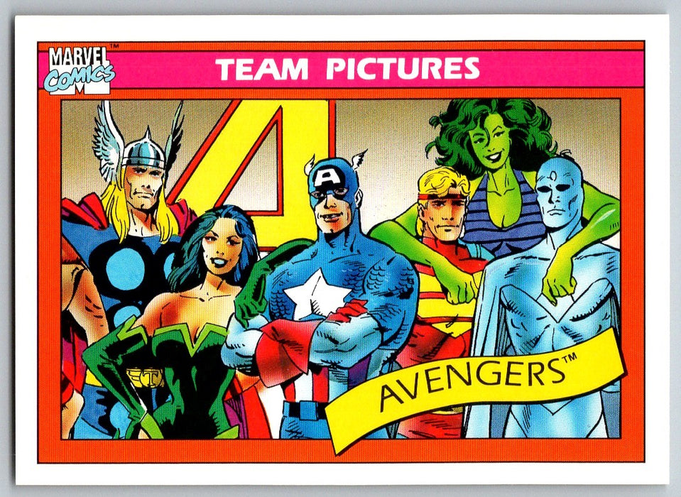 1990 Impel Marvel Universe I #138 Avengers