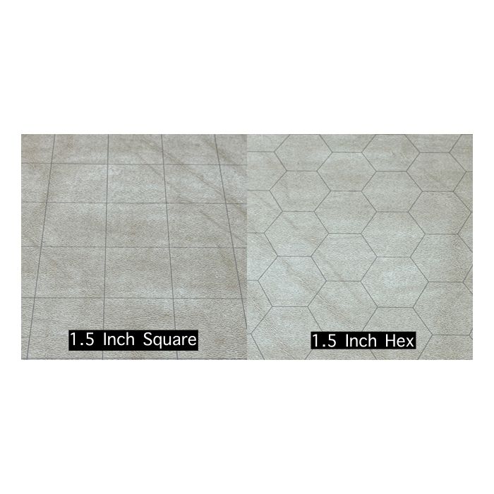 Reversible Battlemat 1.5" sq/hex