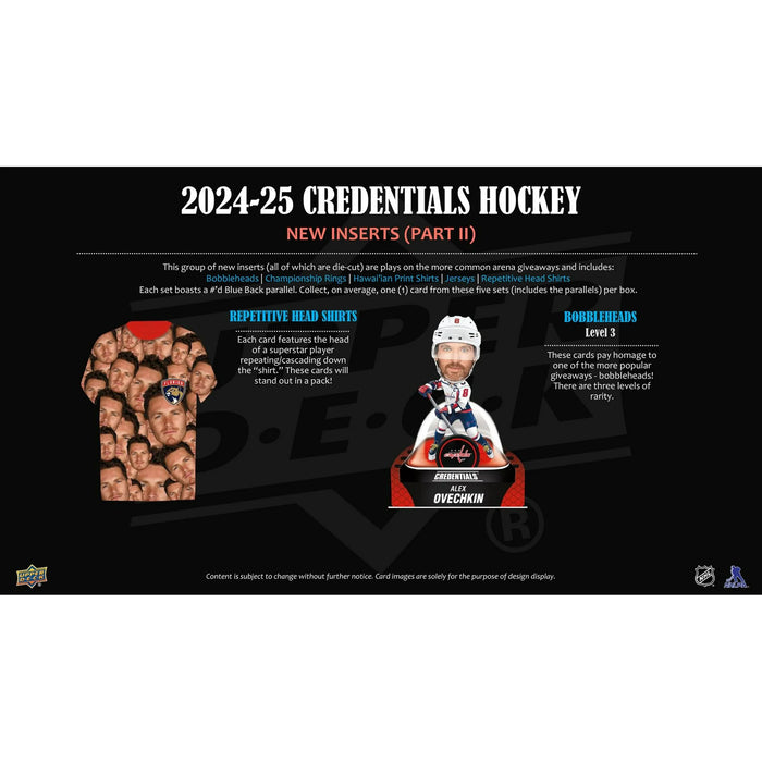 2024/25 Upper Deck Credentials Hockey (Hobby) (Box)