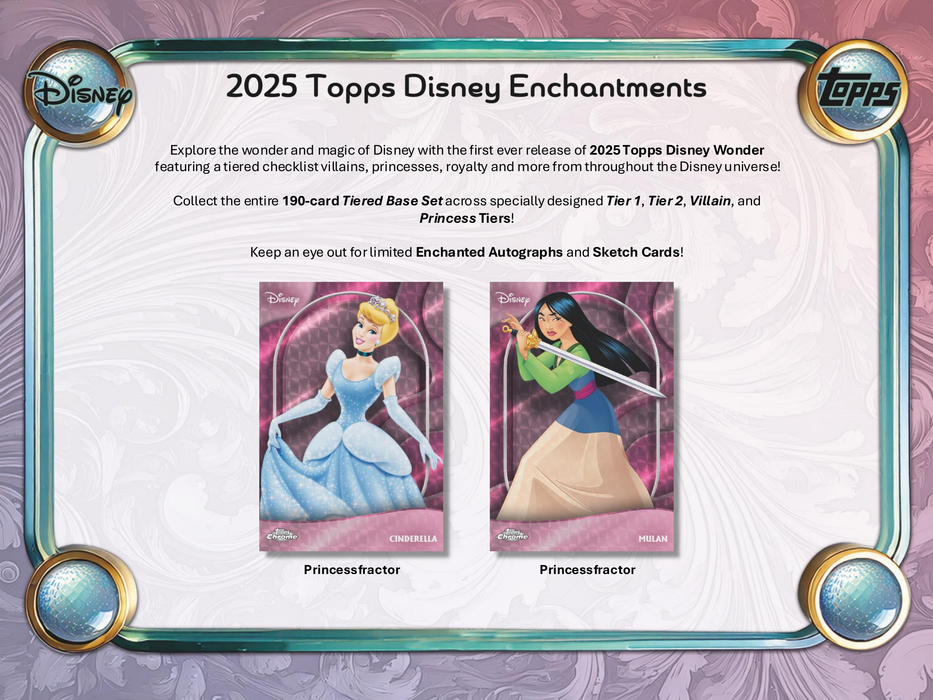 2025 Topps Disney Wonder Trading Cards Blaster Box