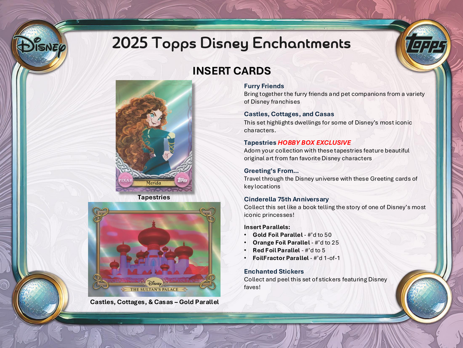 2025 Topps Disney Wonder Trading Cards Blaster Box