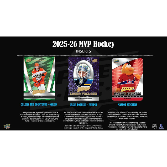2025/26 Upper Deck MVP Hockey (Hobby) (Box)