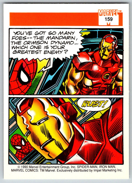 1990 Impel Marvel Universe I #159 Iron Man