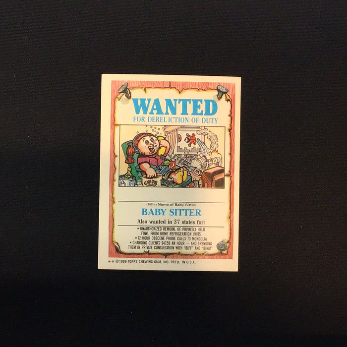 1986 Topps Garbage Pail Kids #132b Unzipped Zack