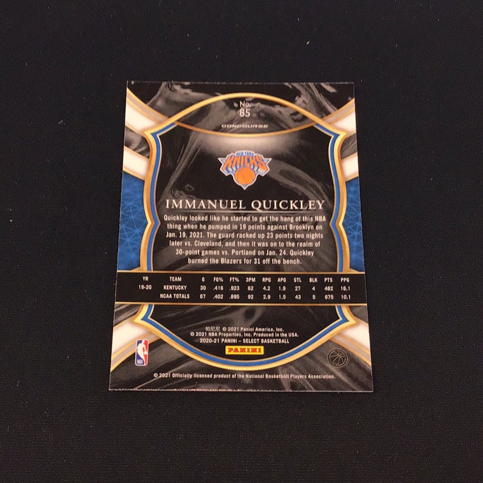 2020-21 Select Blue Retail #85 Immanuel Quickley