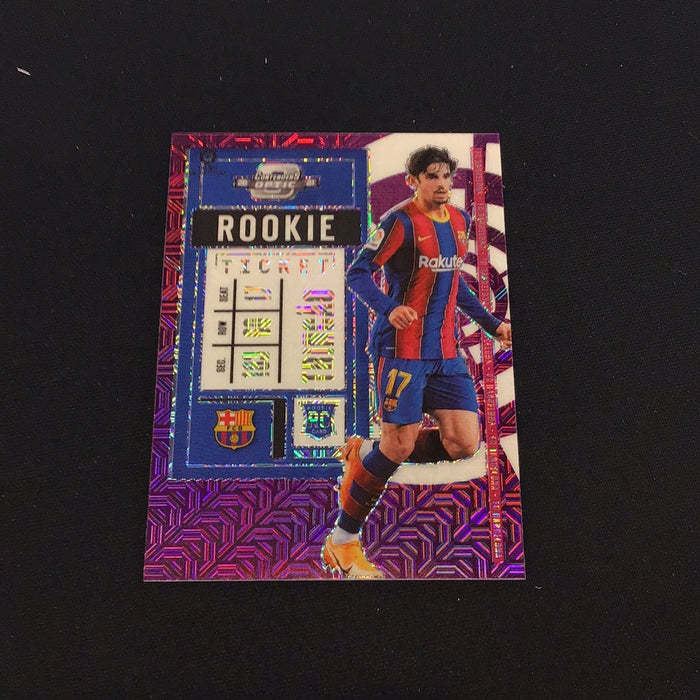 2020-21 Panini Contenders Rookie Ticket La Liga Purple Mojo #2 Trincao