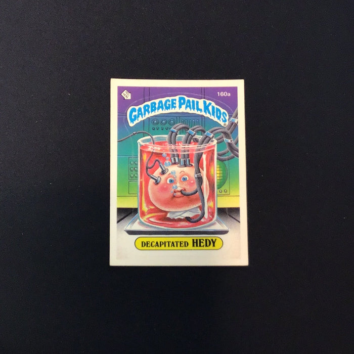 1986 Topps Garbage Pail Kids #160a Decapitated Hedy