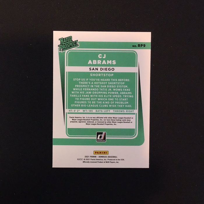 2021 Donruss Rated Prospects Pink Fireworks #9 CJ Abrams