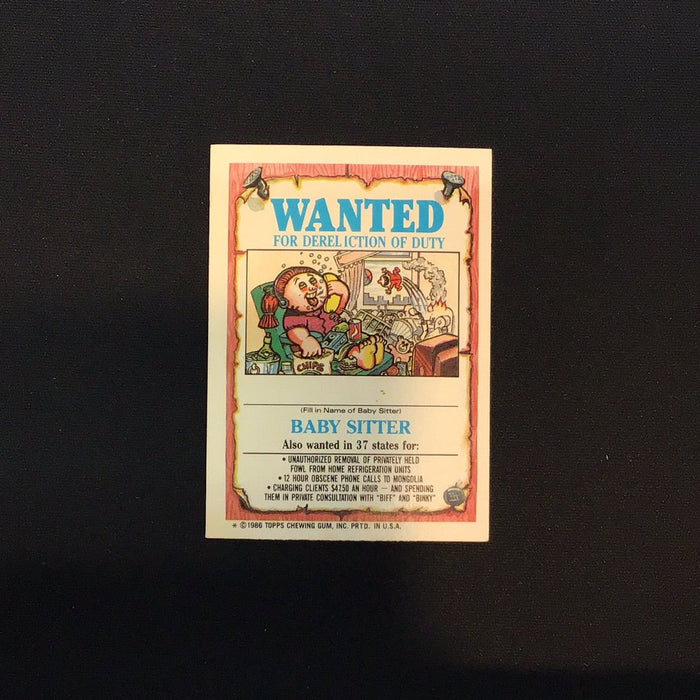 1986 Topps Garbage Pail Kids #132a Bony Tony