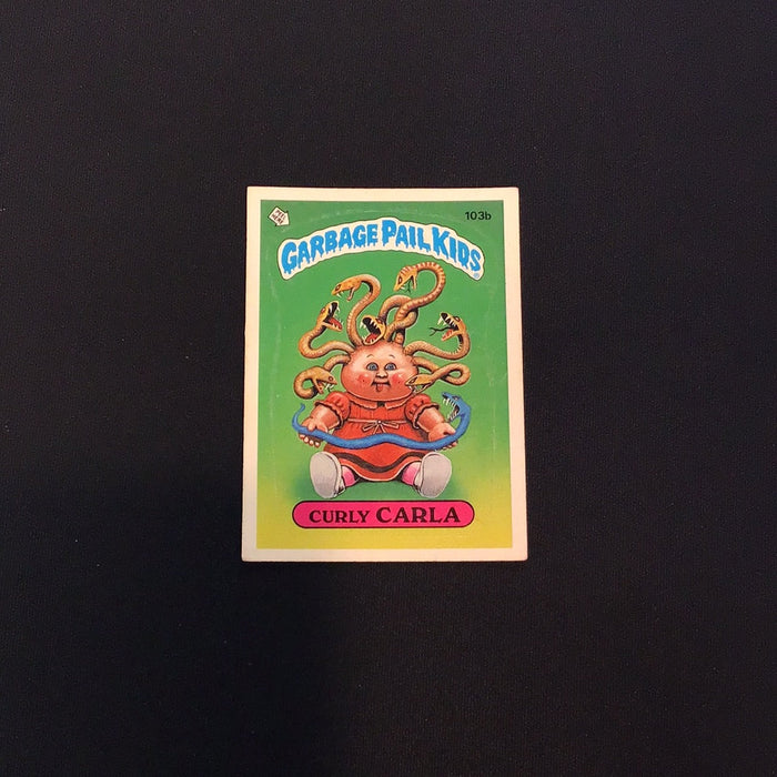 1986 Topps Garbage Pail Kids #103b Curly Carla