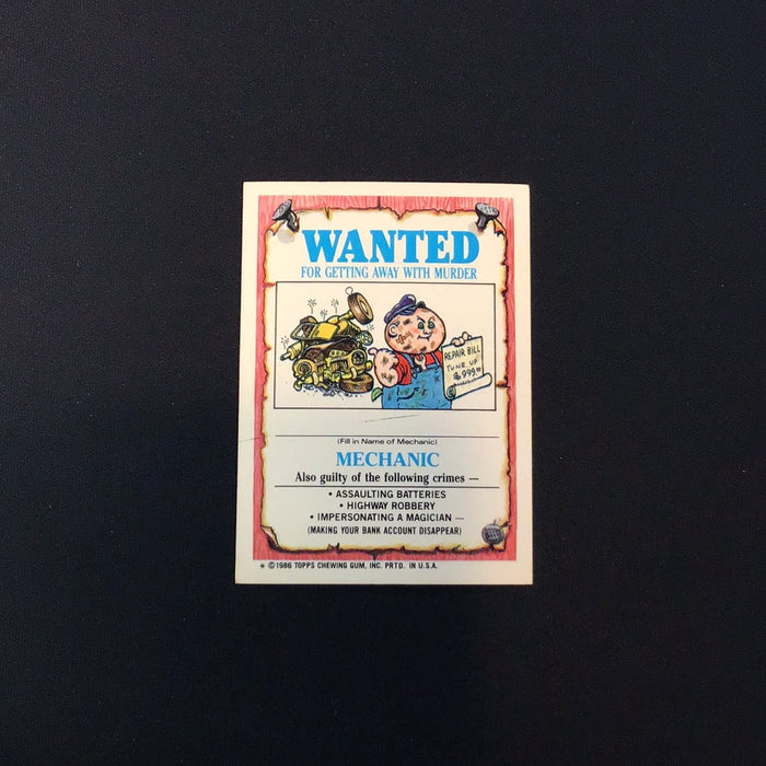 1986 Topps Garbage Pail Kids #160a Decapitated Hedy